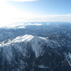 Flugwegposition um 13:03:40: Aufgenommen in der Nähe von Gemeinde Puchberg am Schneeberg, Österreich in 3116 Meter